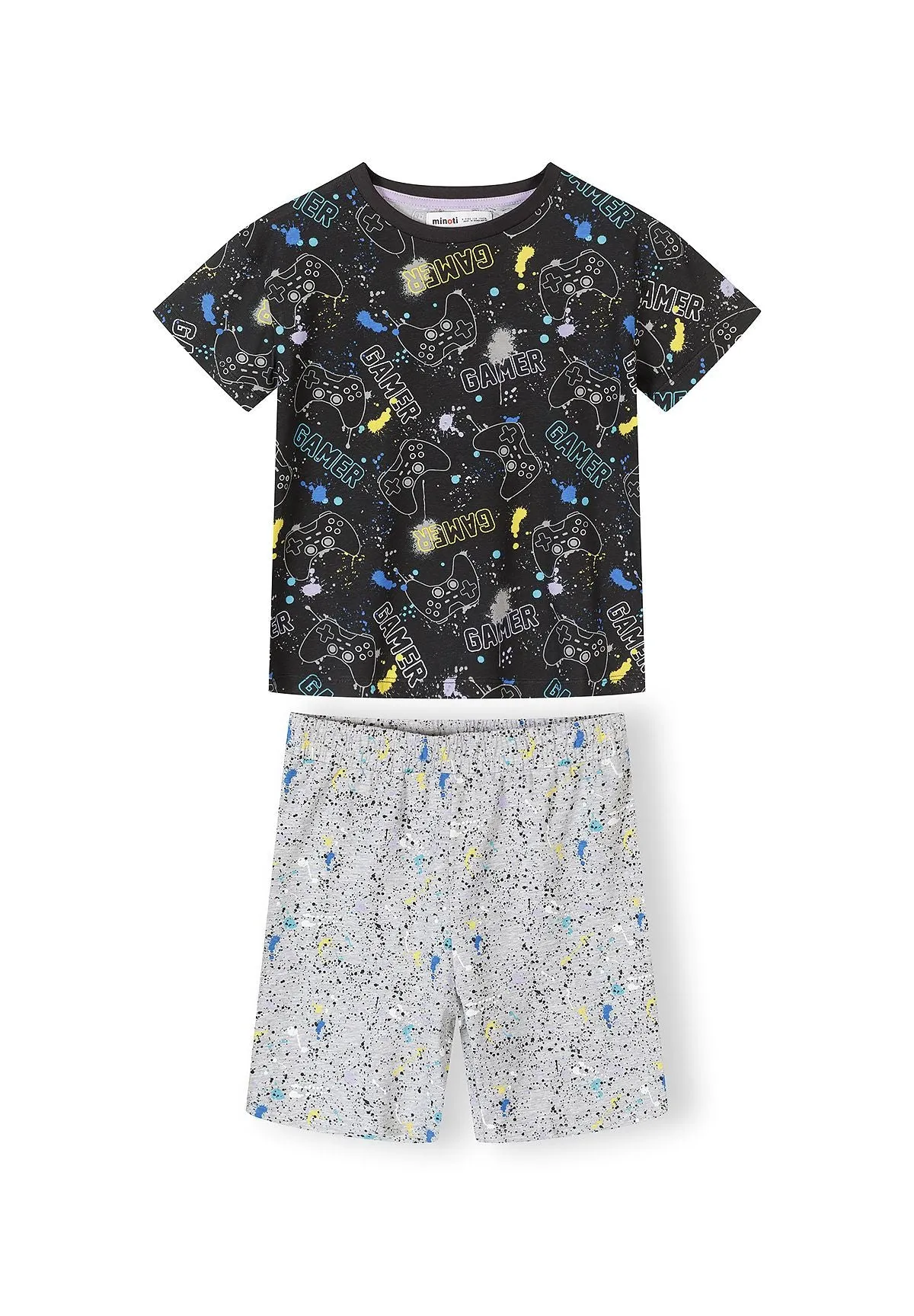 Minoti 43021 pyjamas til drenge 2-pak gaming bomuld