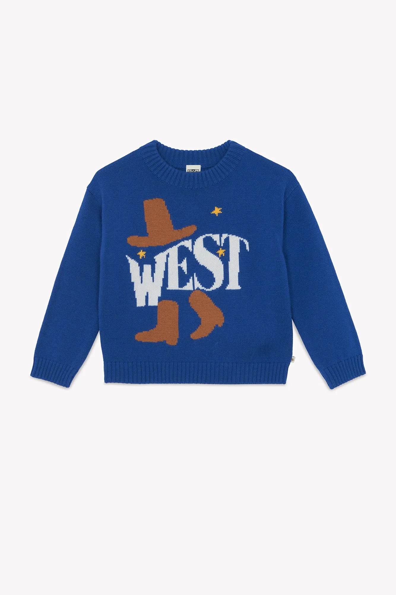 Bonton Milton West sweater blå uld 4A-14A