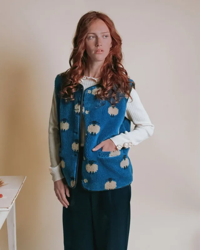 Emile et Ida Etincelle vest blå får