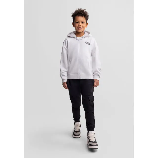 Minoti 44795 cargo joggingbukser 2-pak sort khaki bomuld