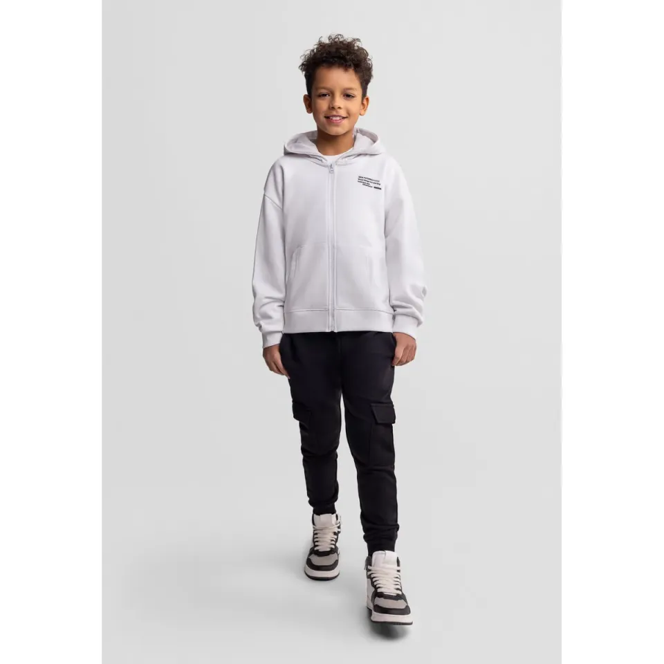 Minoti 44795 cargo joggingbukser 2-pak sort khaki bomuld