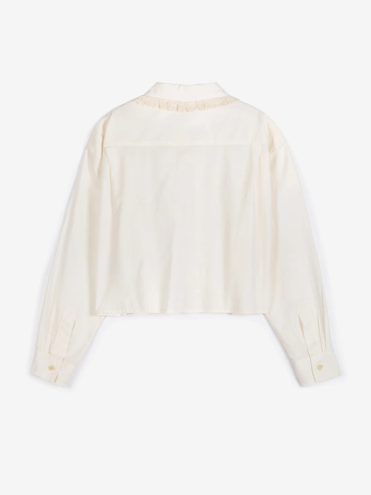 Bobo Choses All About Monsters Lace ending poplin skjorte offwhite