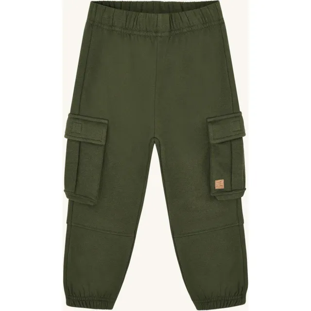Hust & Claire HCGarry Box pockets joggingbukser deep ivy