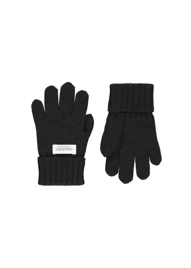 MarMar Aske handsker Black bomuld uld