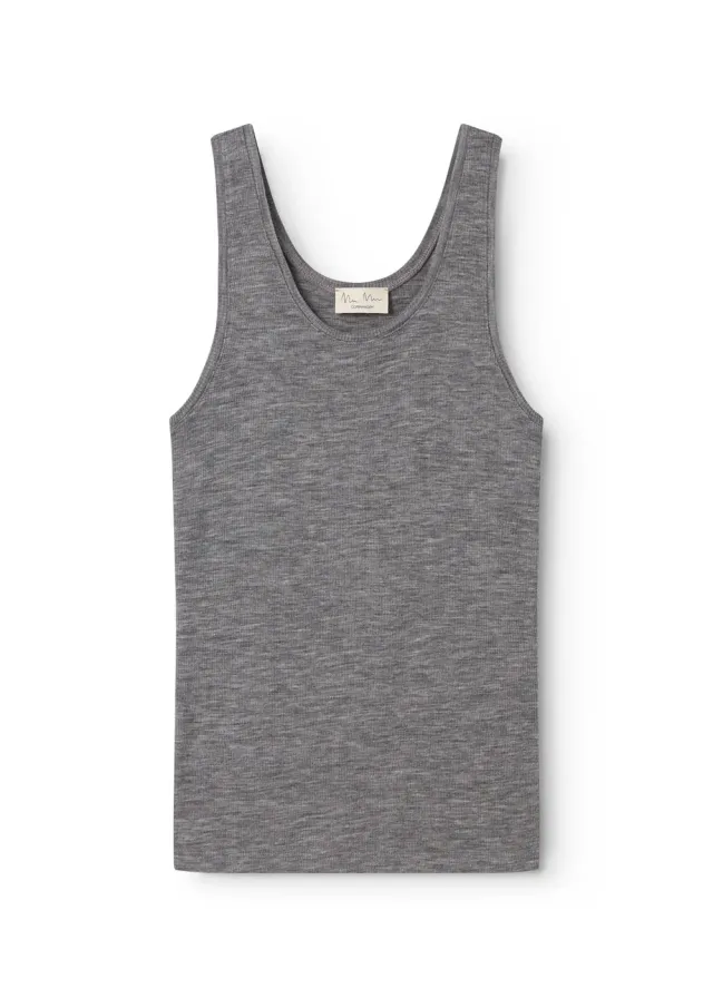 MarMar Tevo W undertrøje Grey Melange uld rib S-XL