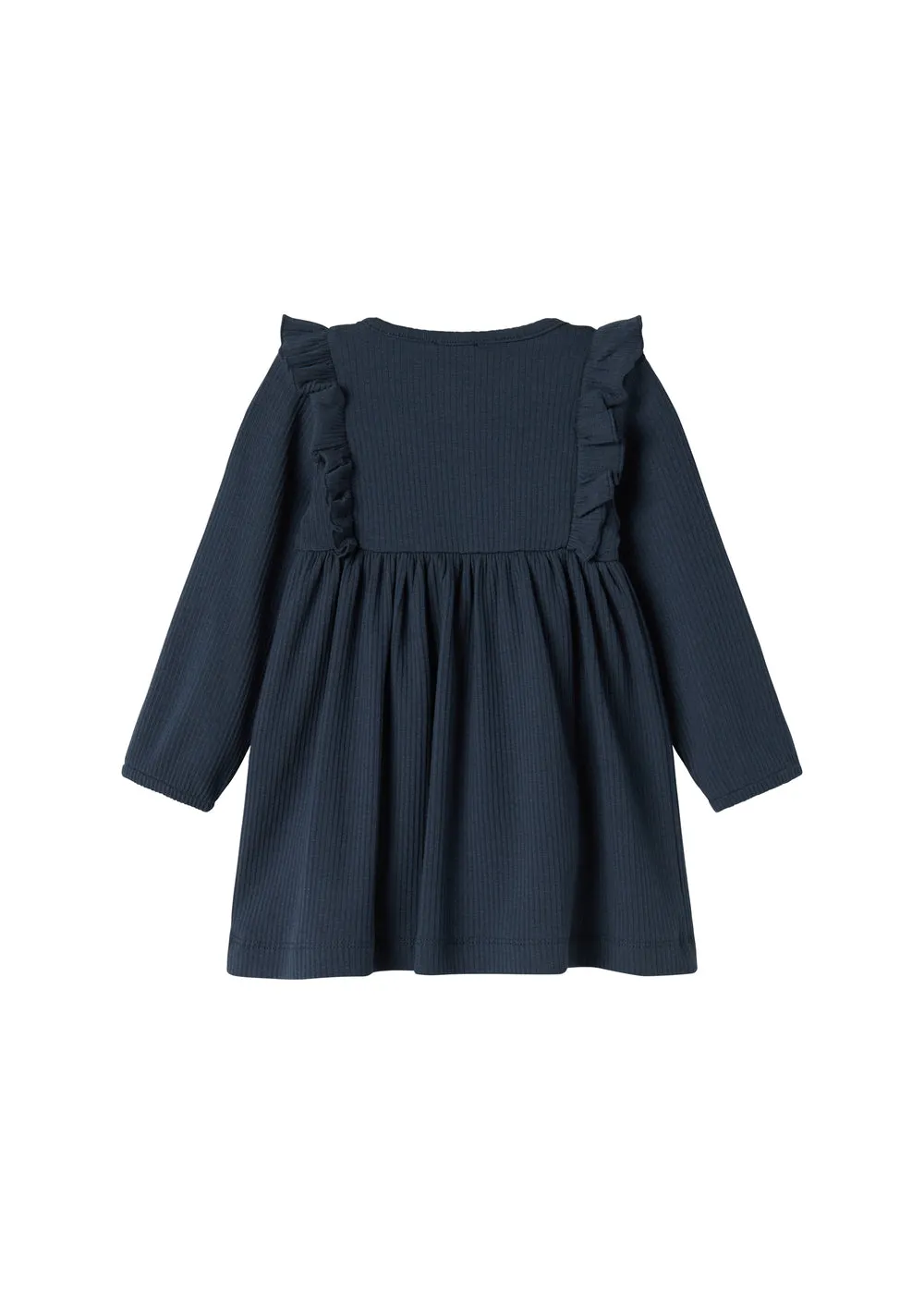 MarMar Rosa Frill kjole Pilot Navy rib baby