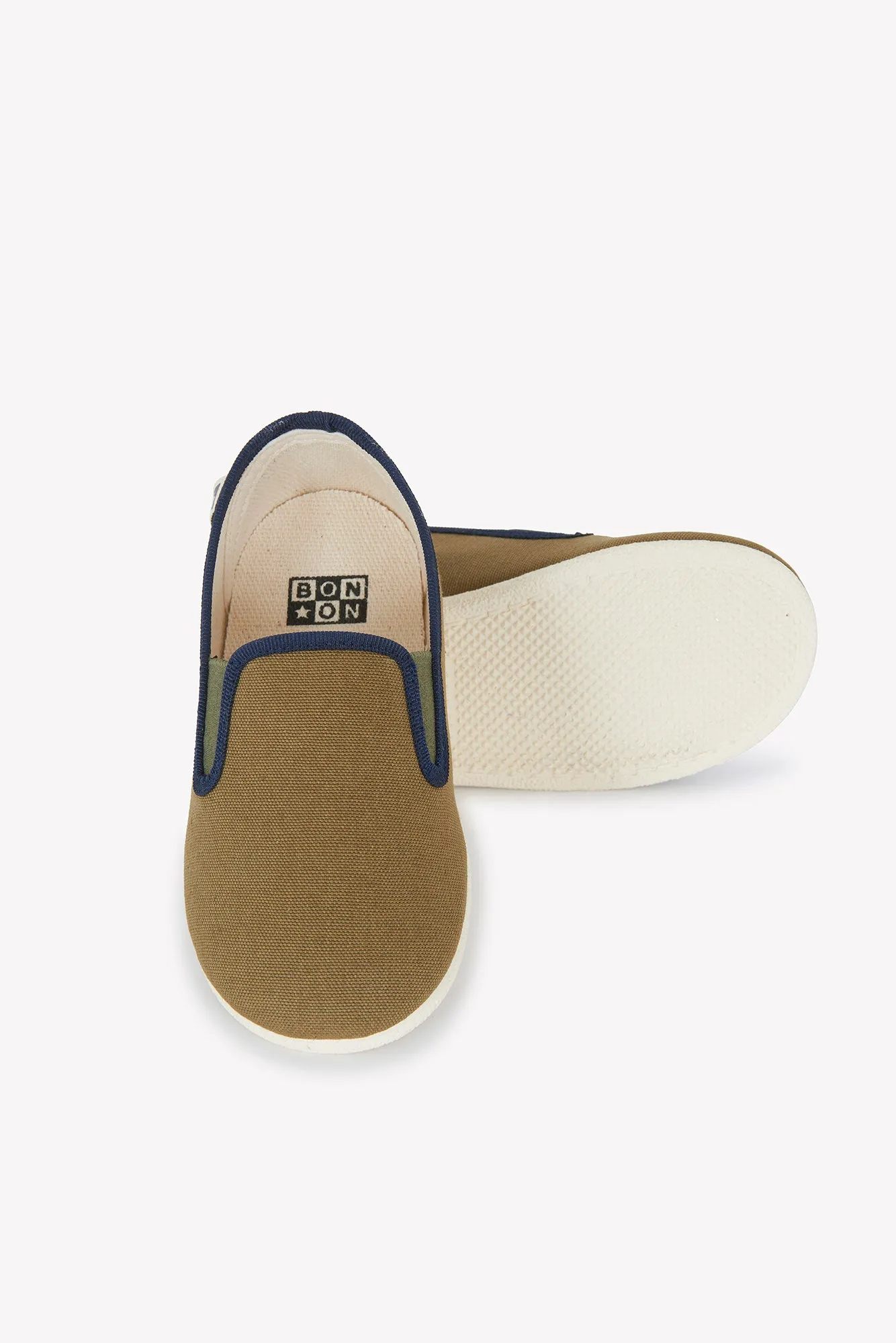 Bonton John hjemmesko kaki clair med elastik