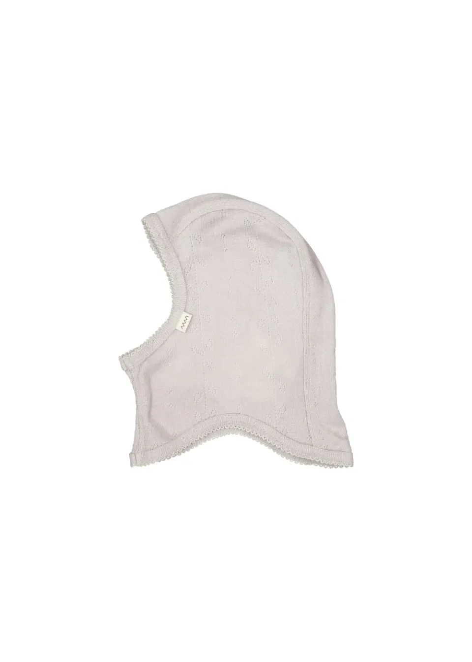 MarMar Uld Pointelle Balaclava elefanthue Soft Dove uld