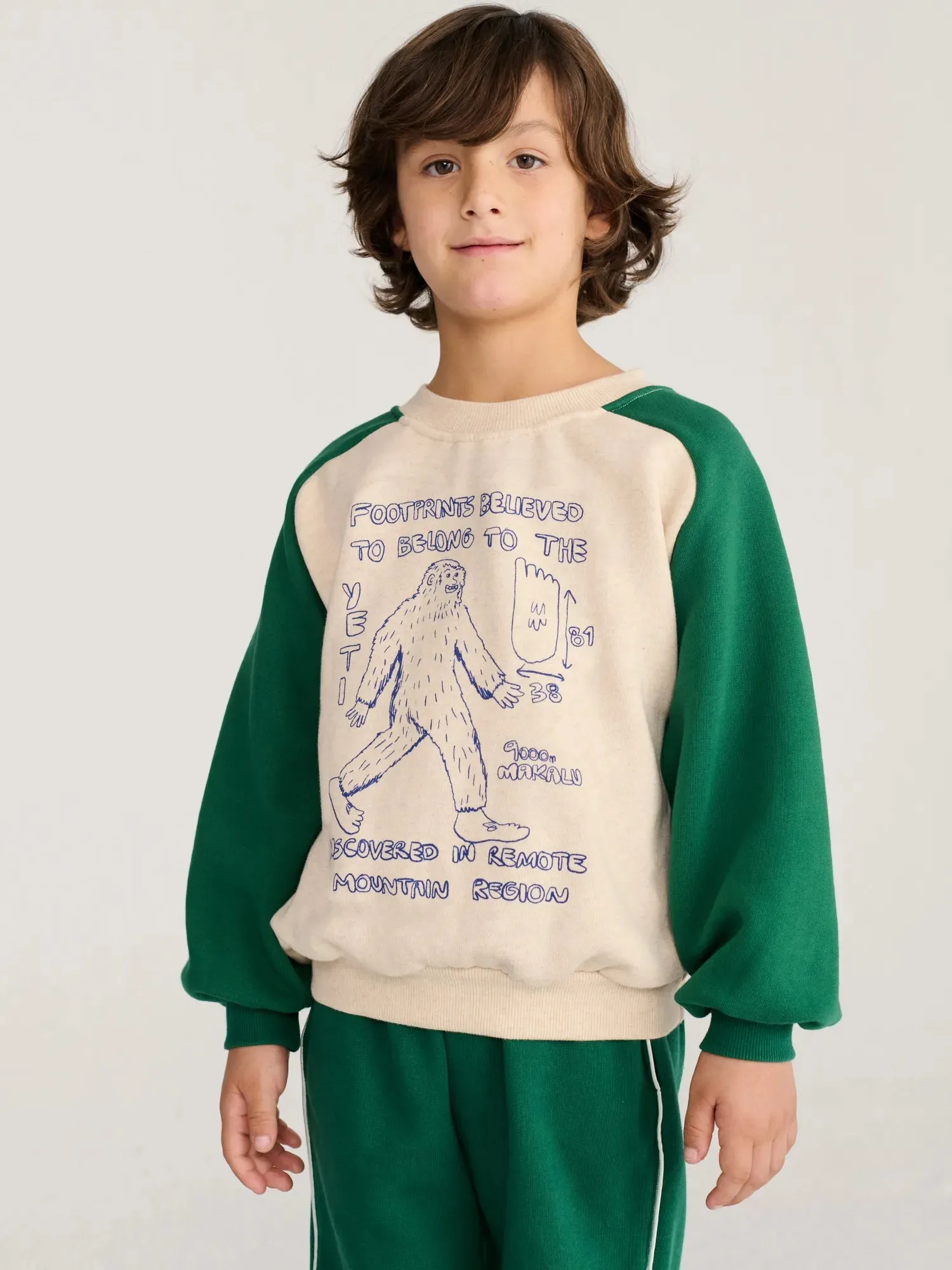 Bobo Choses Mr. Footish sweatshirt offwhite