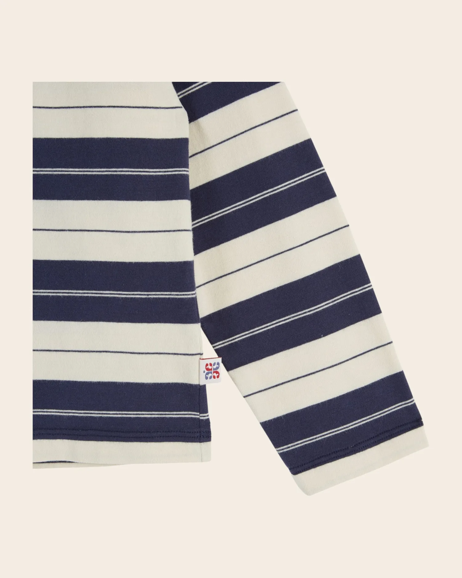 Emile et Ida Rayure Midnight t-shirt blå stribet langærmet