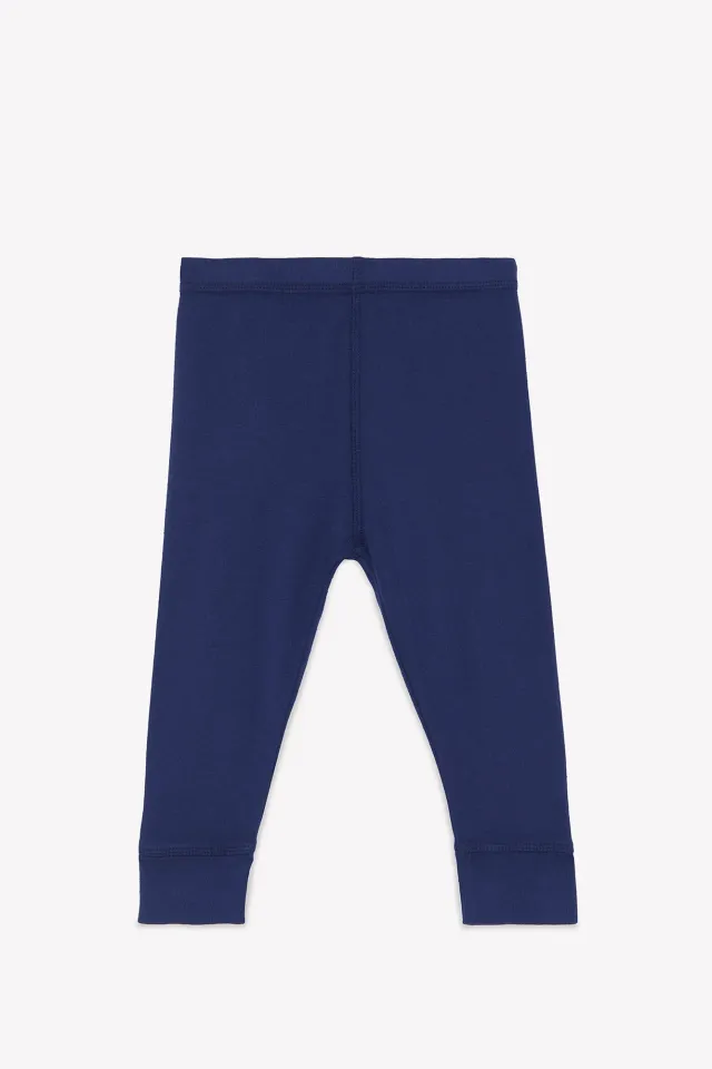 Bonton Tino leggings blå denim elastik