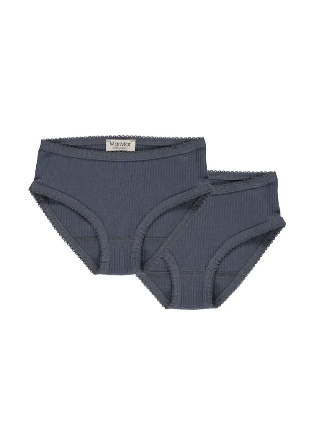 MarMar Panties 2-pack underbukser Blue bomuld