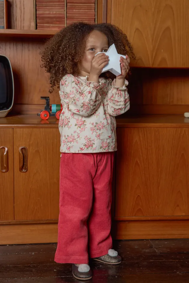 Bonton Pavot Flowers Bluse blomstret bomuld