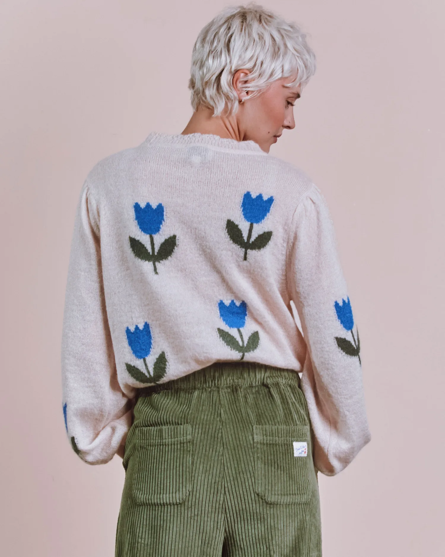 Emile et Ida Eva pullover beige mohair tulipan