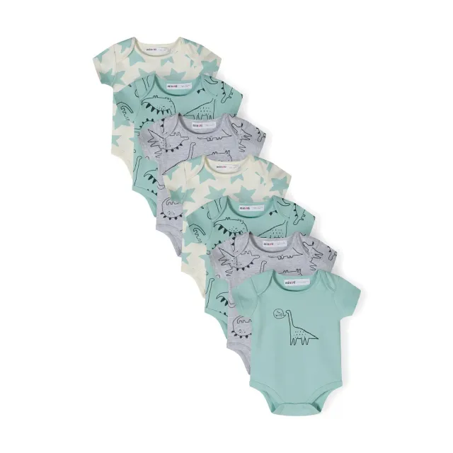 Minoti 42002 babybody 7-pak mint dino