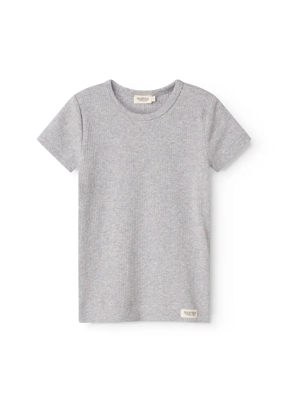 MarMar Plain Tee SS t-shirt Light Grey Melange modal