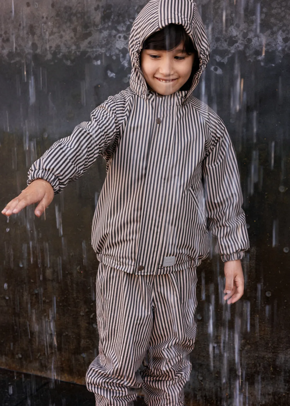 MarMar Oddy Set regnsæt Brown Stripe vandtæt