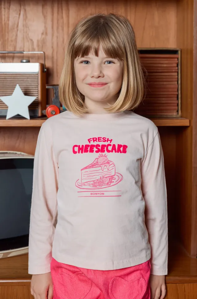 Bonton Taxo Cheesecake T-shirt rosa bomuld 2-14 år
