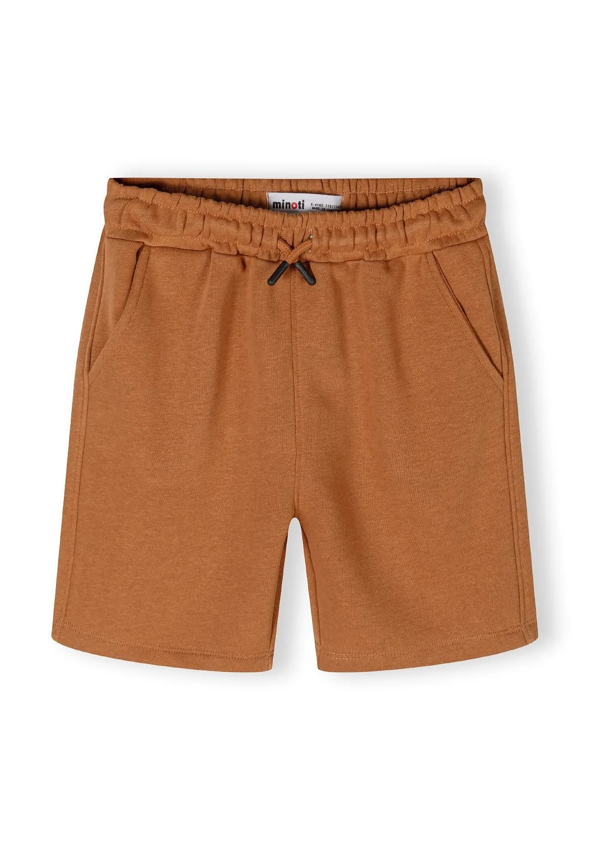 Minoti 42602 sæt beige bomuld top og shorts