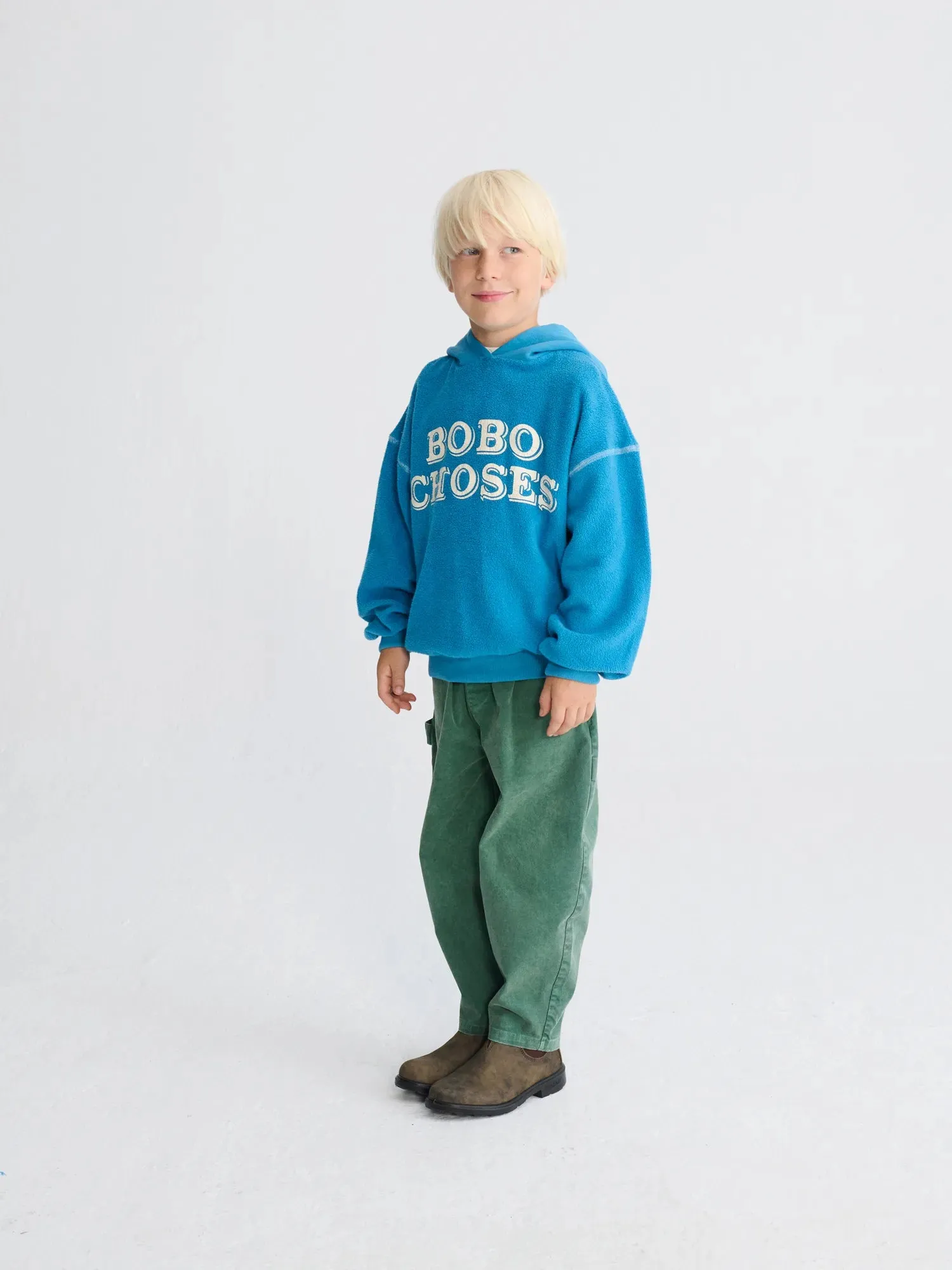 Bobo Choses All About Monsters Embossed hoodie blå