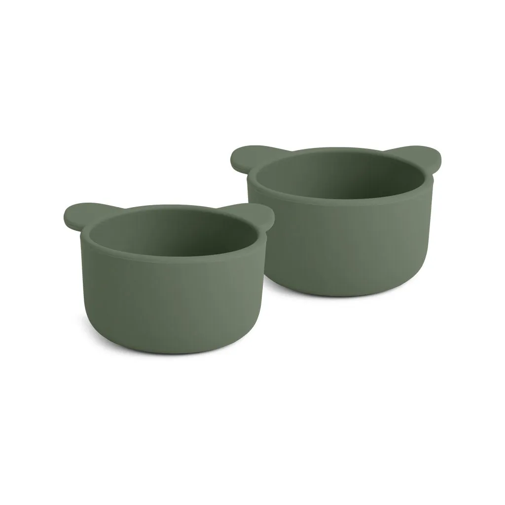 nuuroo Rosa snackskål silikone Dusty Green 2 stk