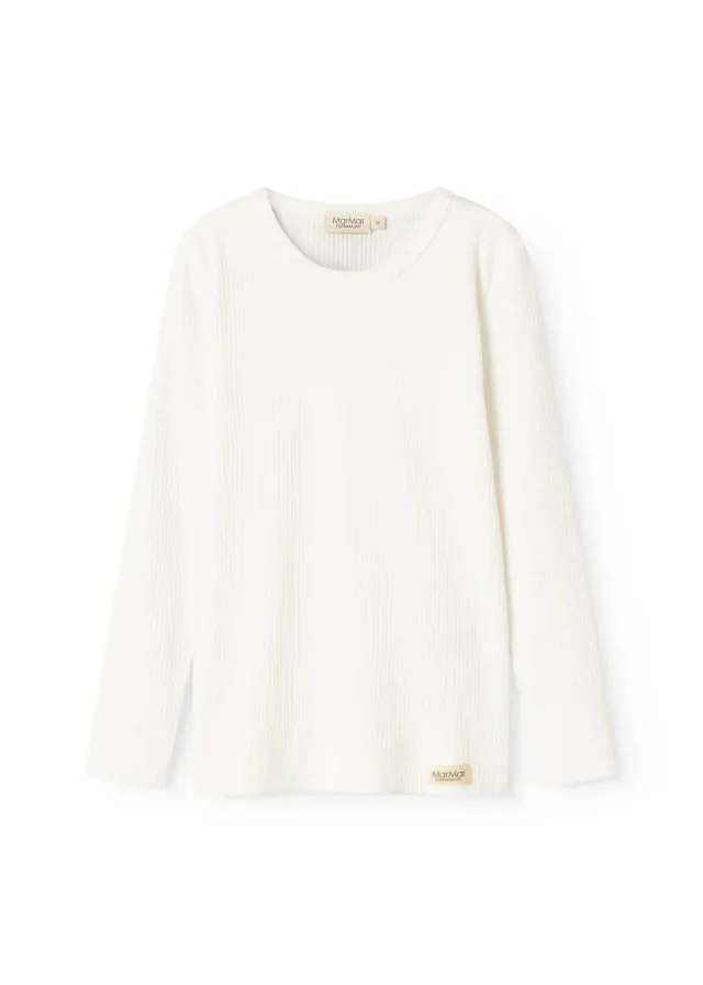 MarMar Plain Tee LS t-shirt Gentle White modal