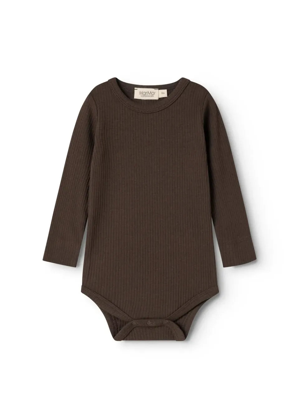 MarMar Plain Body LS bodystocking Dark Roast modal