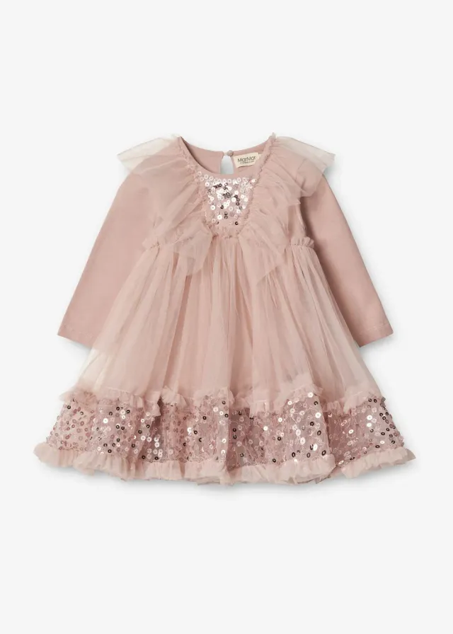 MarMar Rhianna Kjole Light Plum Tyl Pailletter