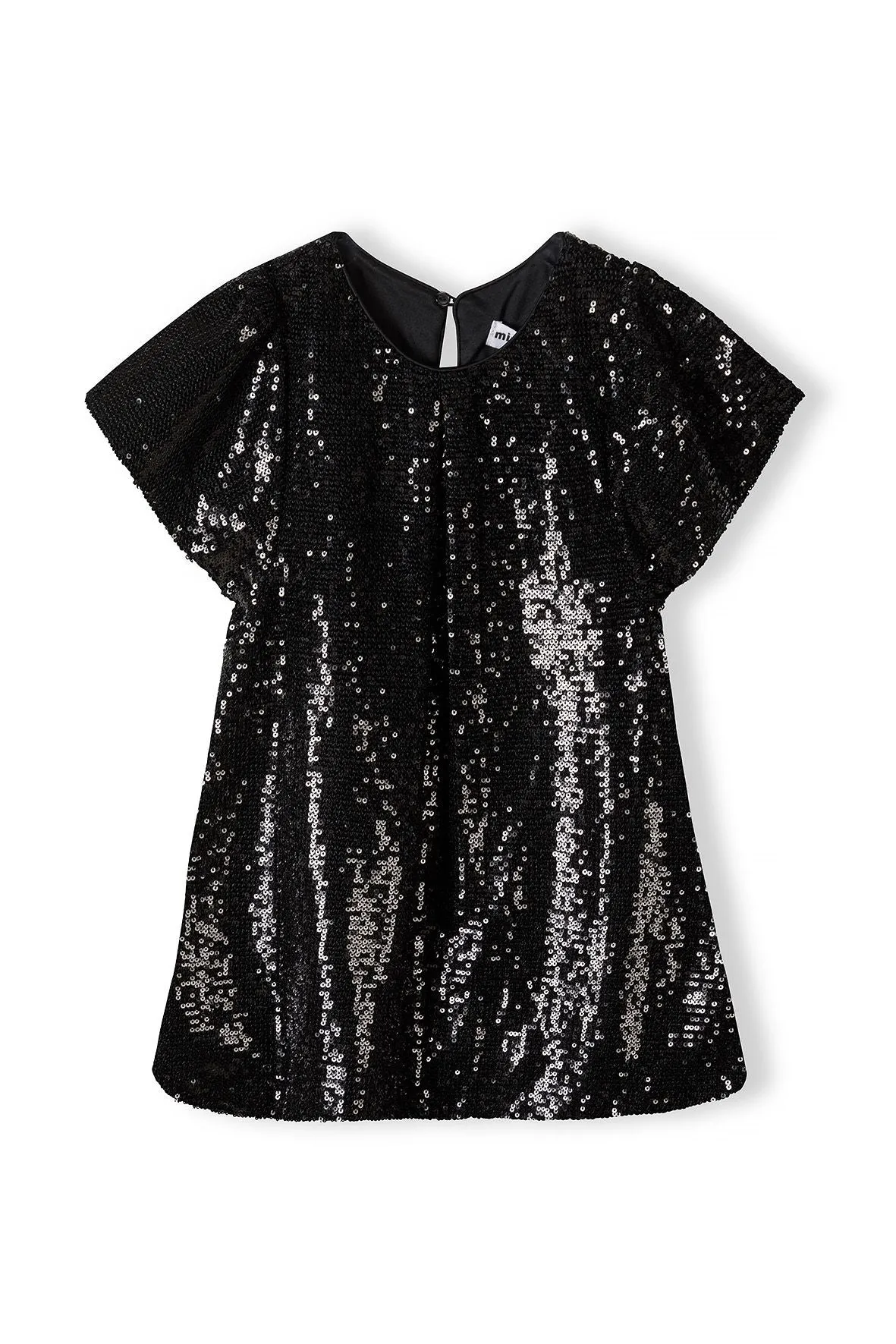 Minoti 39771 pailletkjole sort fest polyester