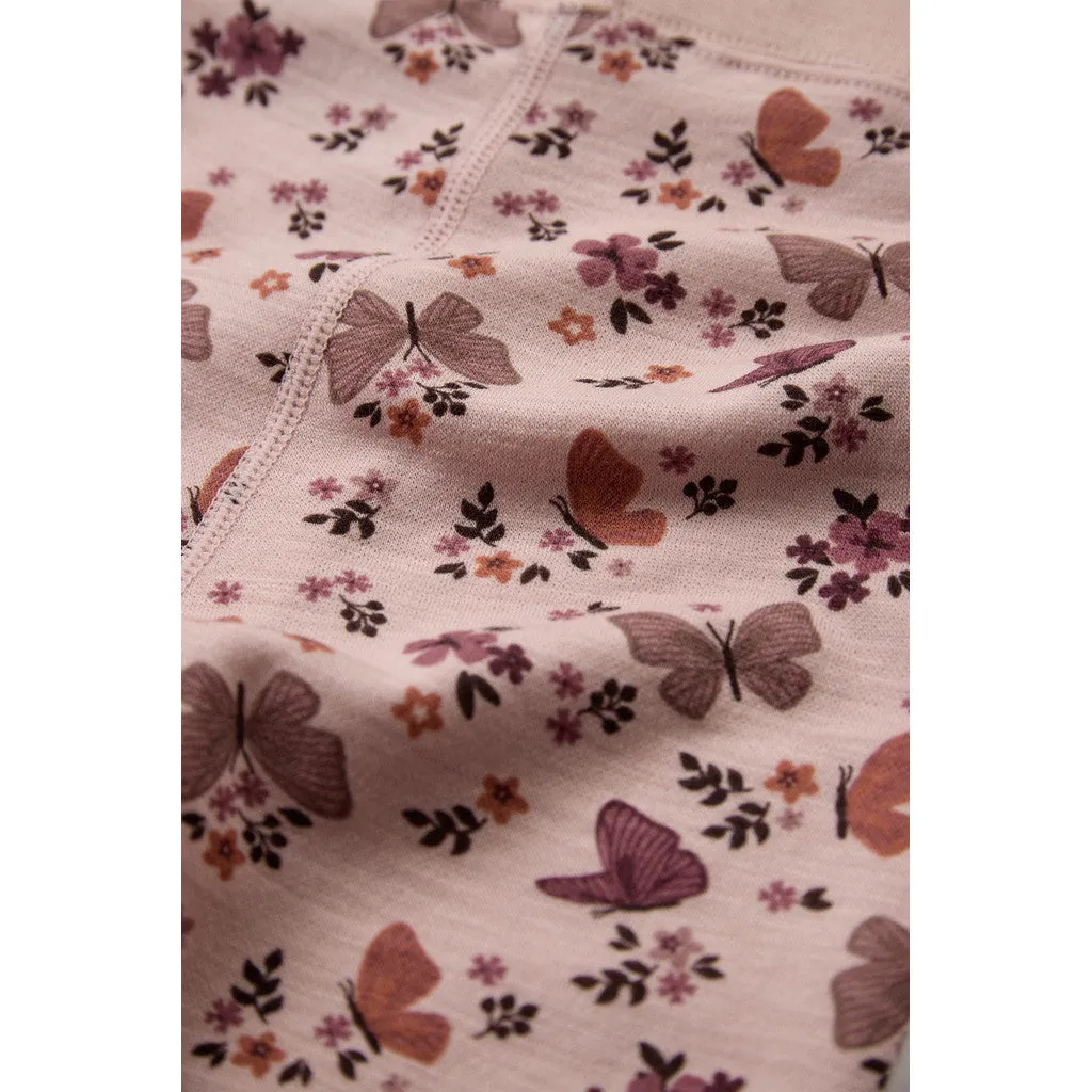 Hust & Claire Liro Butterfly leggings Dusty Rose merinould