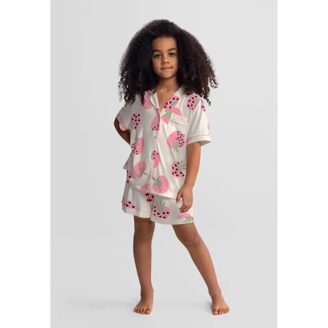 Minoti 44907 pyjamas 2-pak 104 kort bomuld