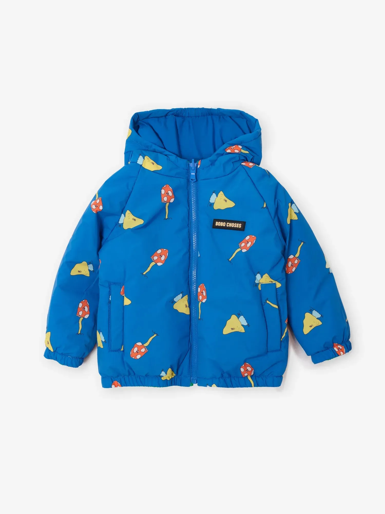 Bobo Choses Mush Monster Duo reversible anorak blå 12M genanvendt