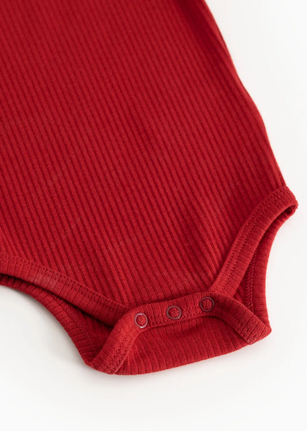 MarMar Copenhagen Body LS bodystocking Cherry rib