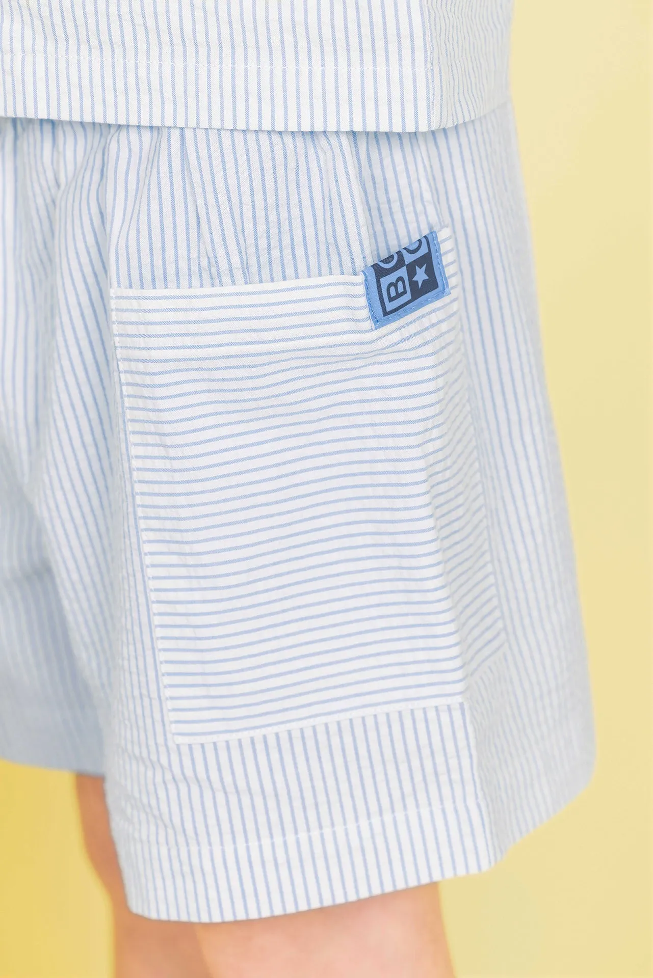 Bonton Lois shorts blå striber bomuld