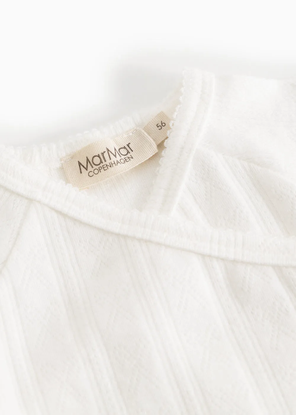 MarMar Tut Wrap LS bluse Gentle White slå-om