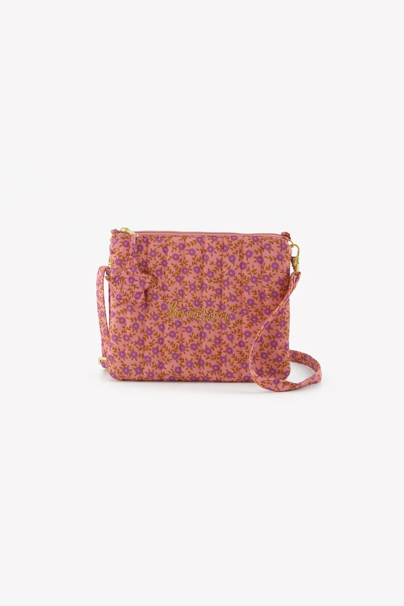 Bonton Telma Foulfleur Violet skuldertaske lilla bomuld