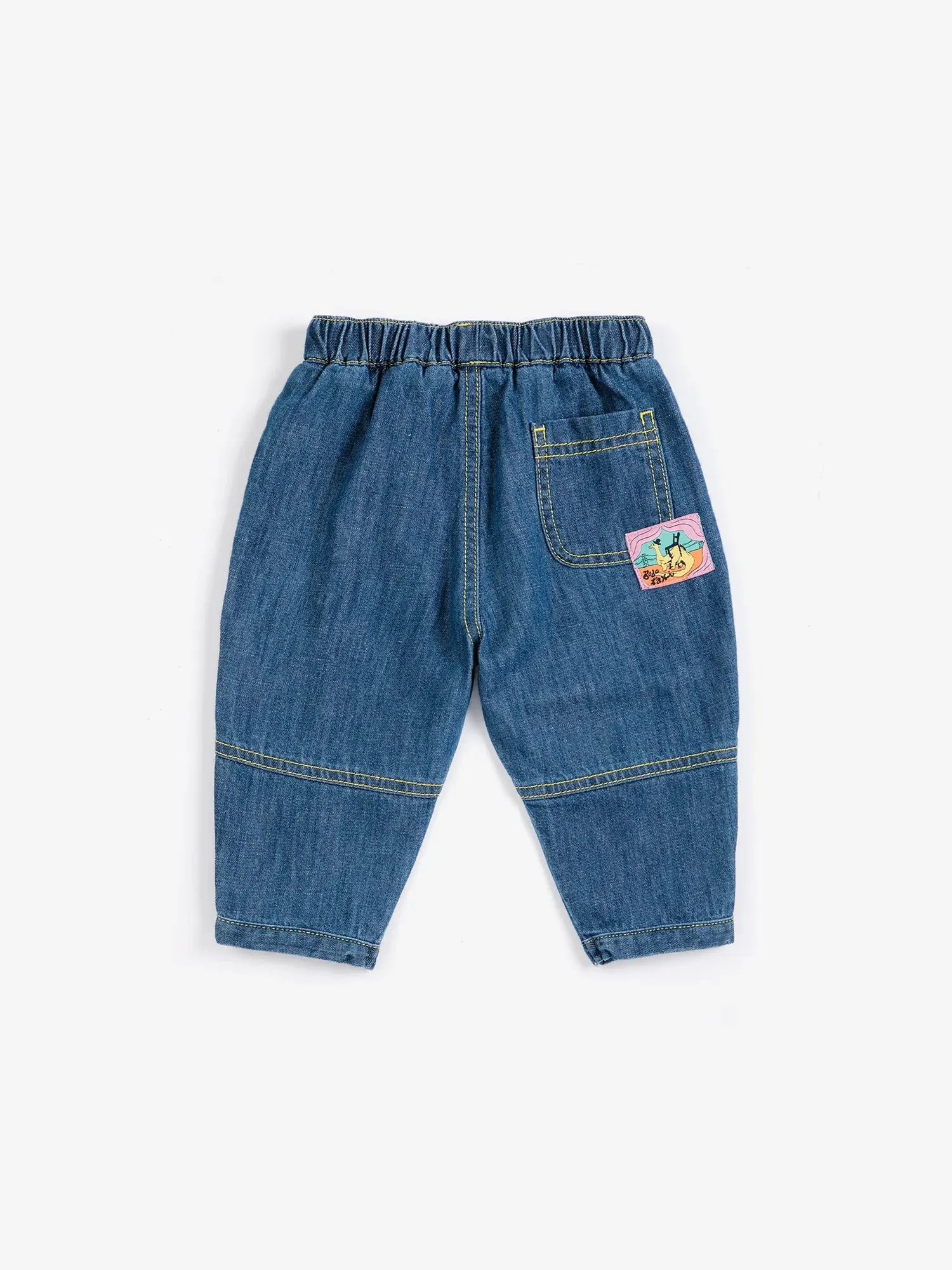 Bobo Choses Taxi Saurus Tag denimbukser midnatsblå baby