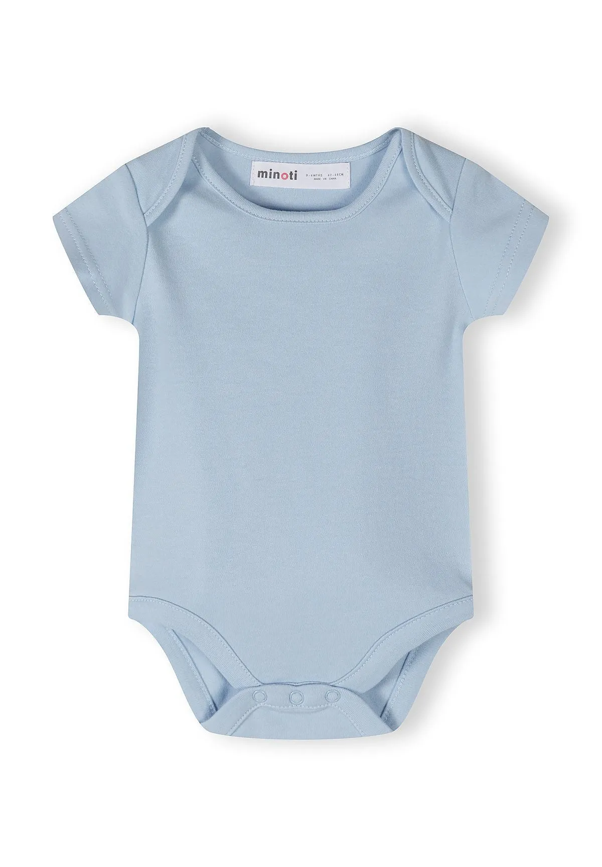 Minoti 44539 body 7-pak lyseblå bomuld til baby