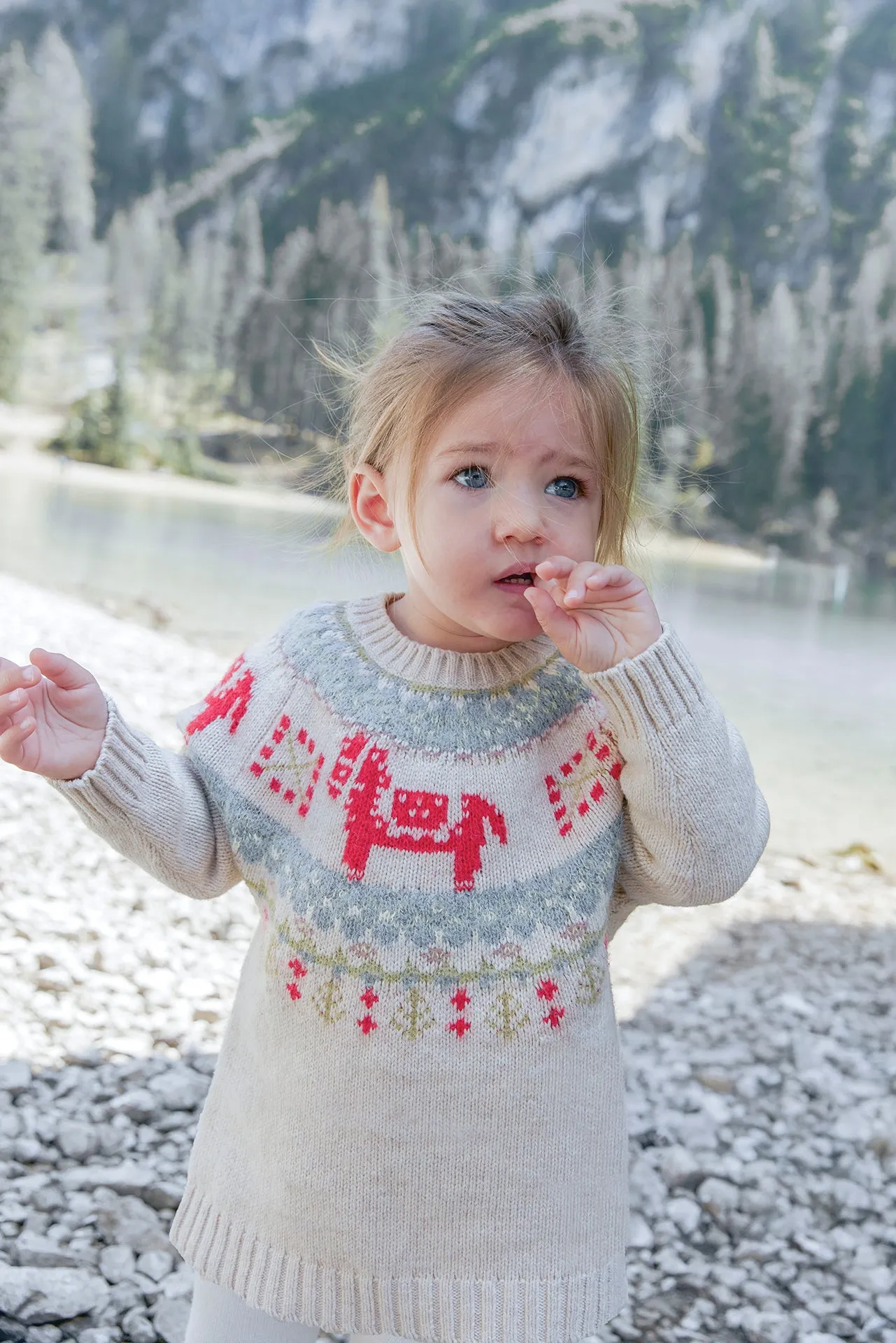 Bonton Mychristmas Mouton pullover ecru dyr