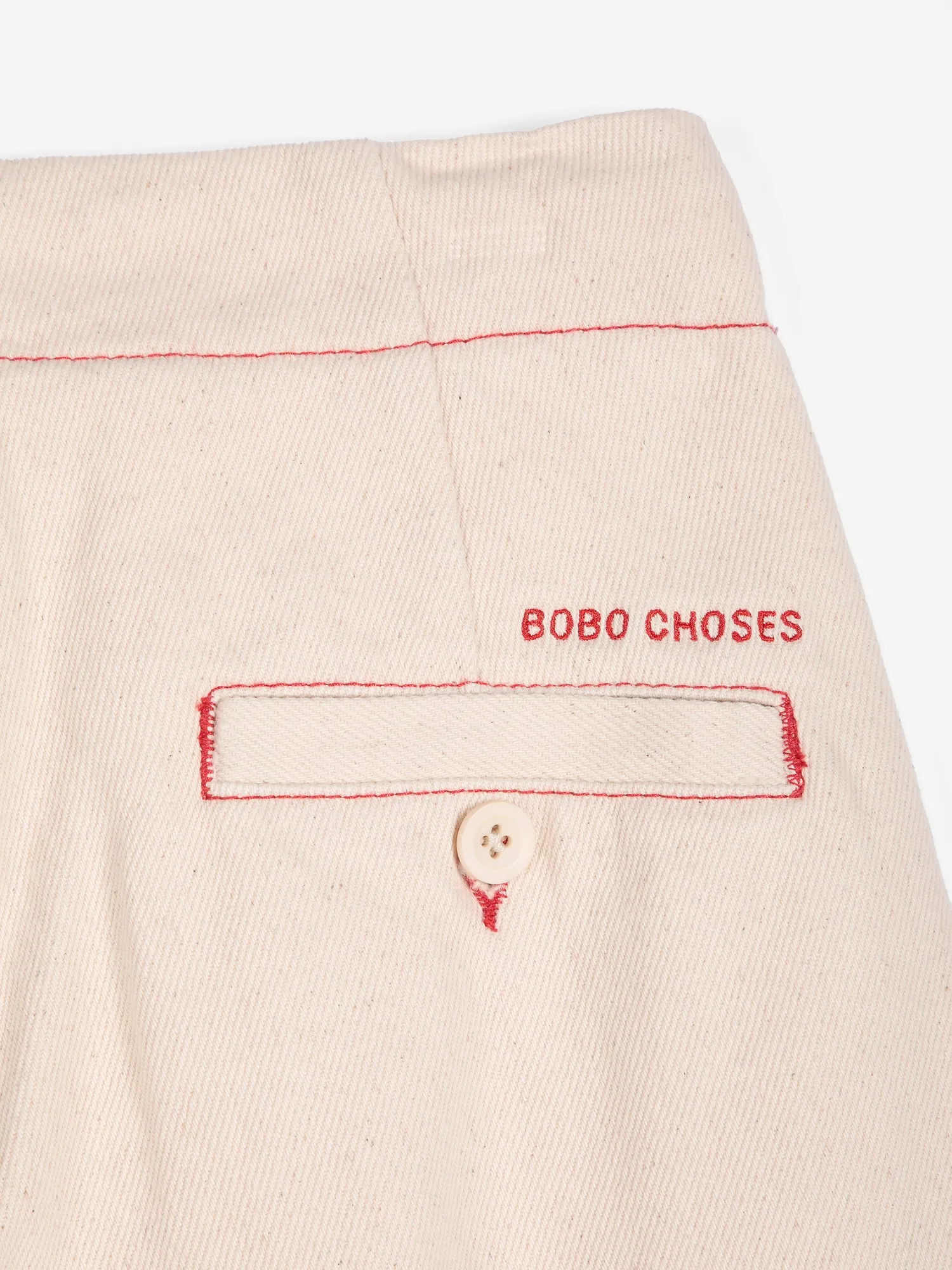 Bobo Choses All About Monsters barrel bukser ecru twill