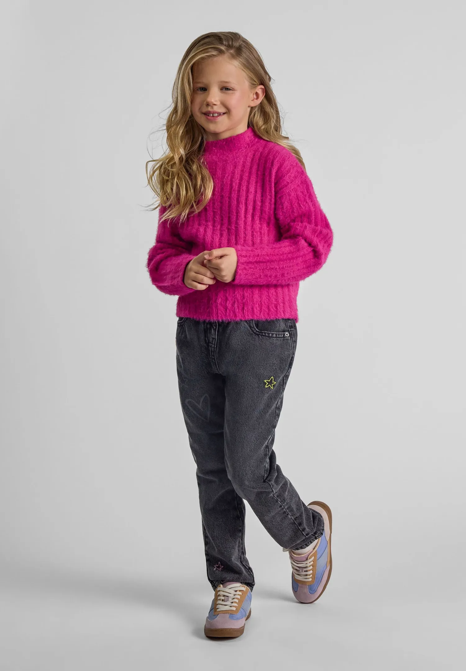 Minoti 43886 striktrøje rosa fluffy