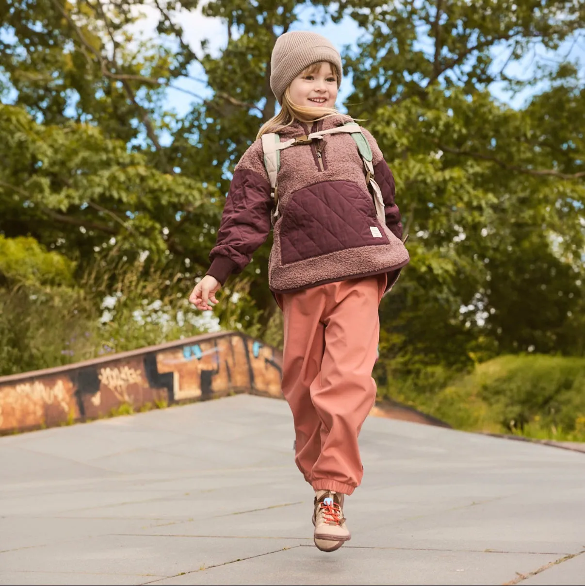 MINI A TURE Matsixten termo anorak Plum kitten fleece