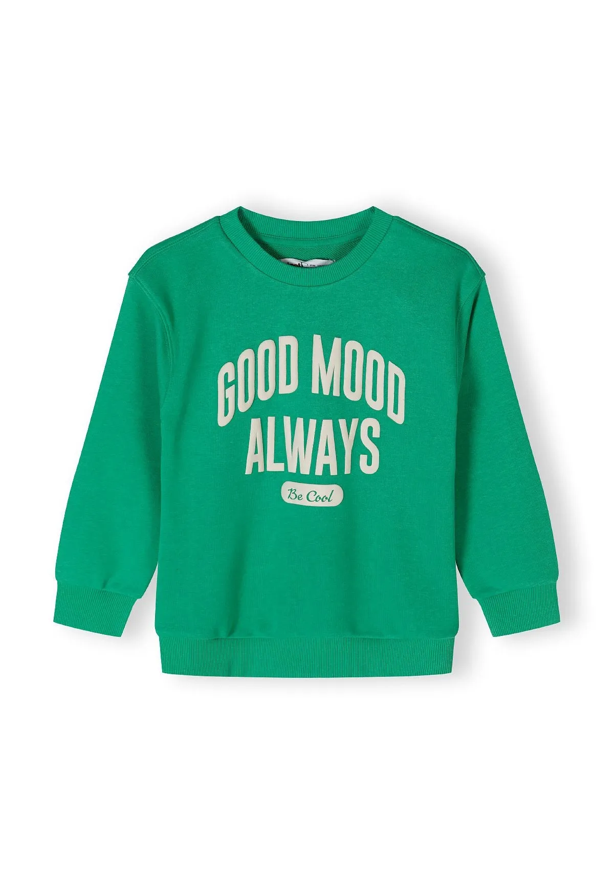 Minoti Good Mood sweatshirt grøn bomuld 86-128