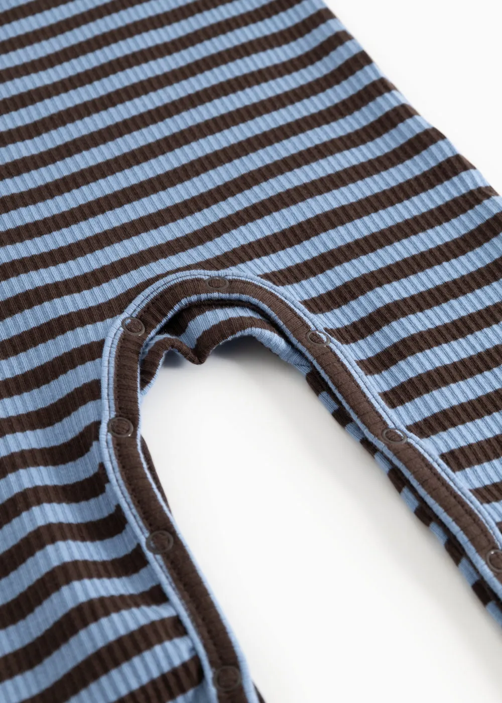 MarMar Plain Rompy heldragt Blue Heaven Stripe rib 56-98