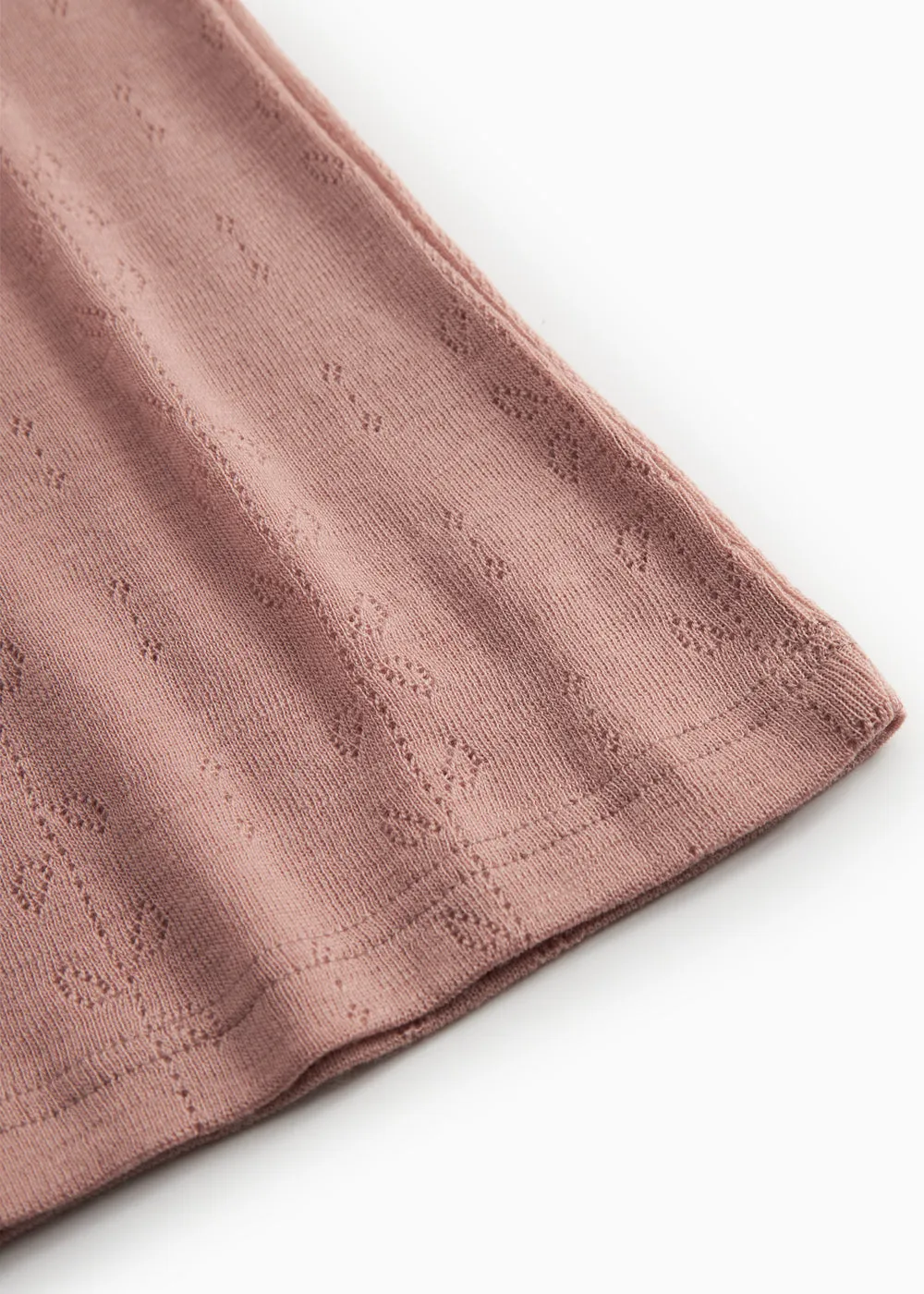 MarMar Tevo W uldundertrøje Burnt Rose pointelle