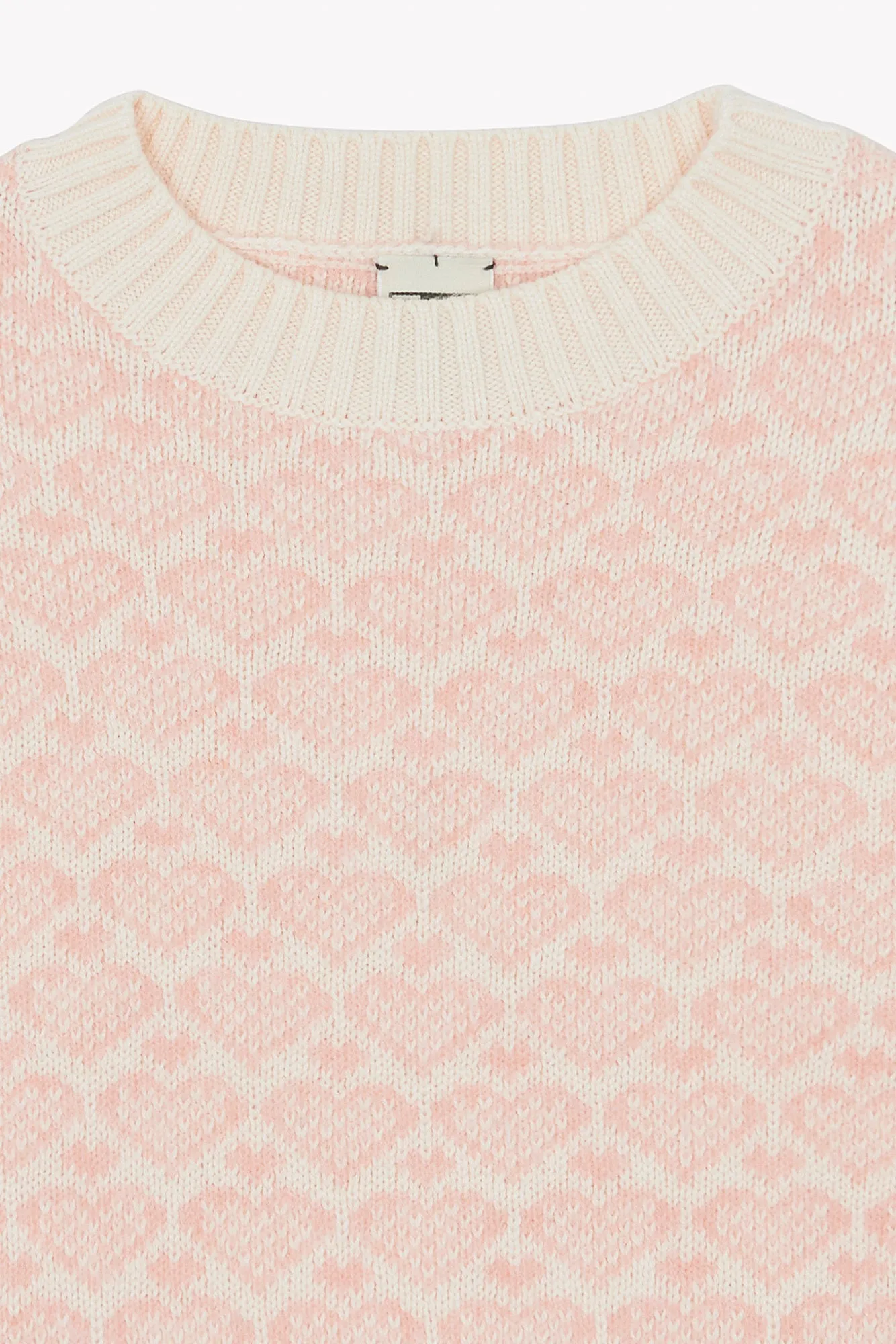 Bonton Lovely Ecru pullover med hjerter ecru