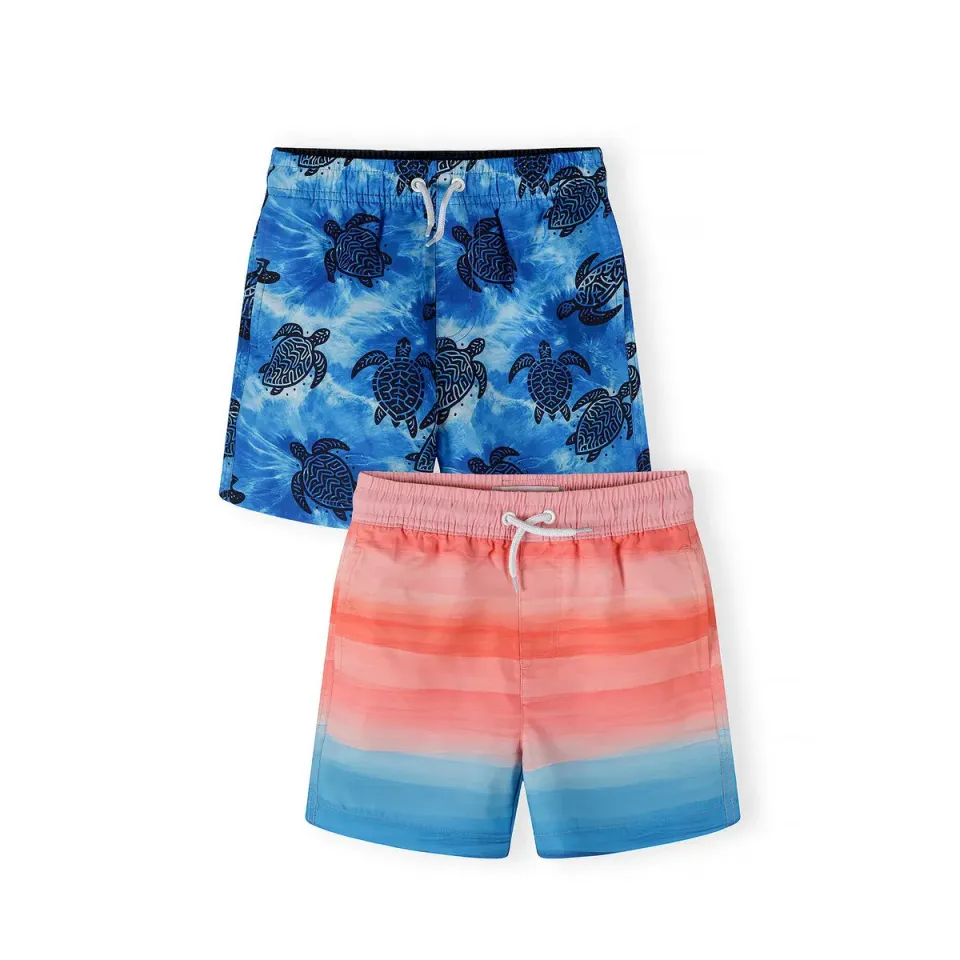 Minoti 44509 badeshorts 2-pak blå til drenge
