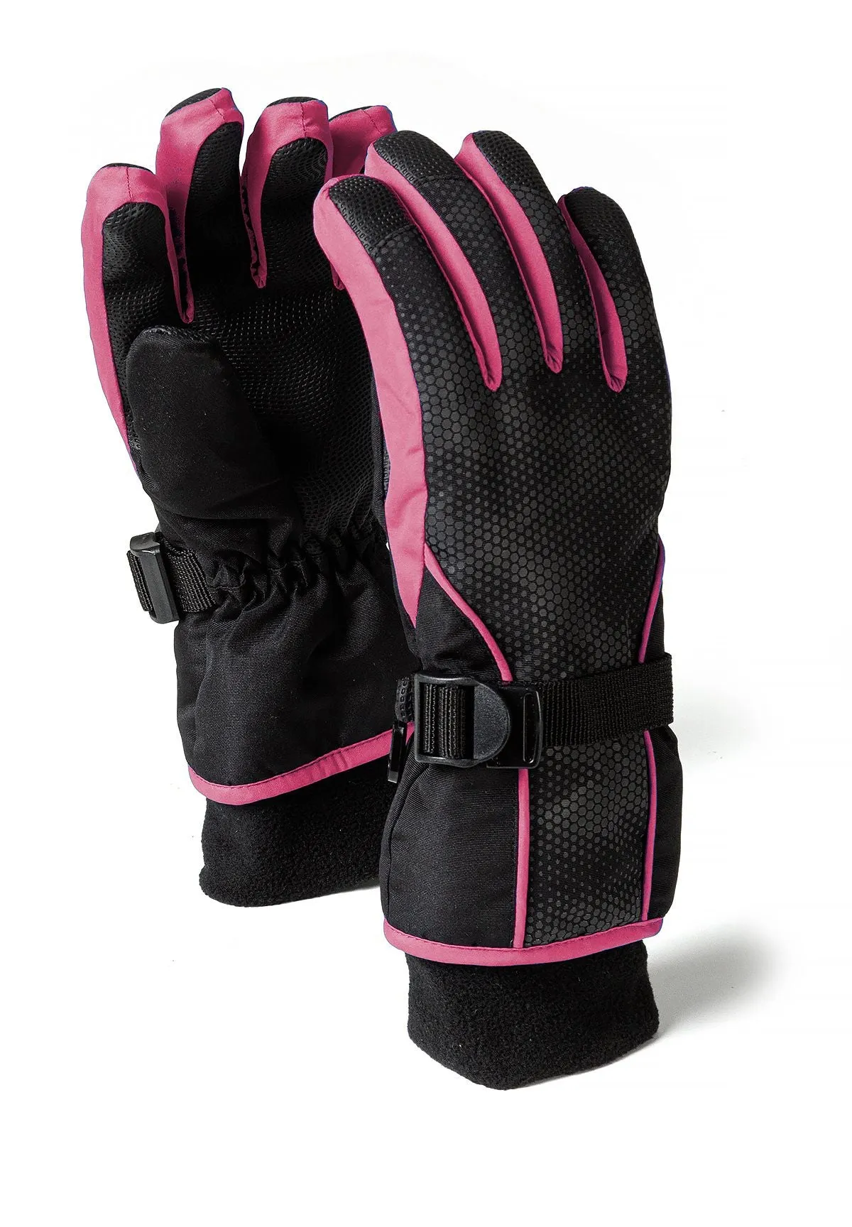 Minoti 45892 skihandsker pink med prikker til piger
