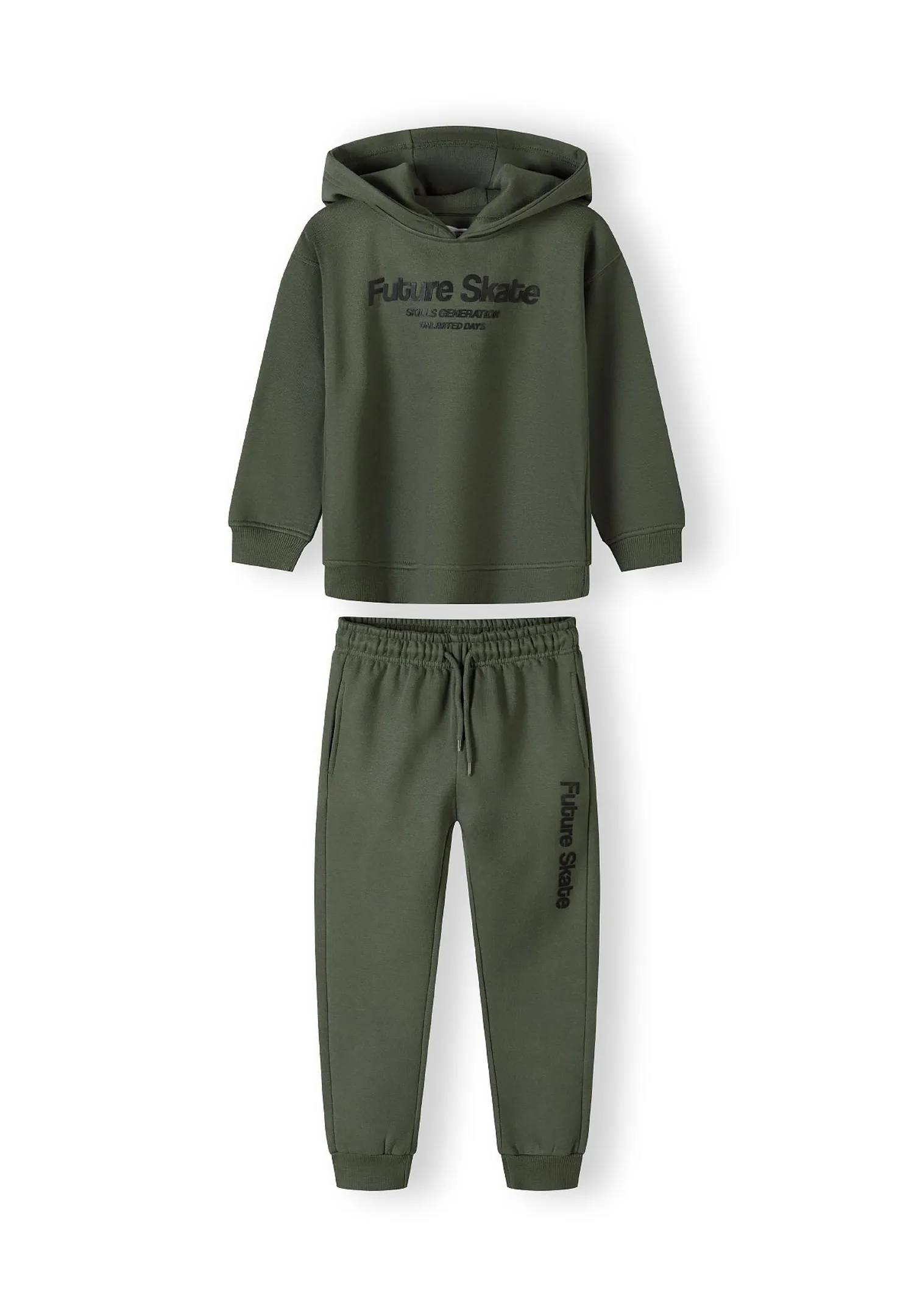 Minoti 44053 joggingdragt khaki til drenge bomuld