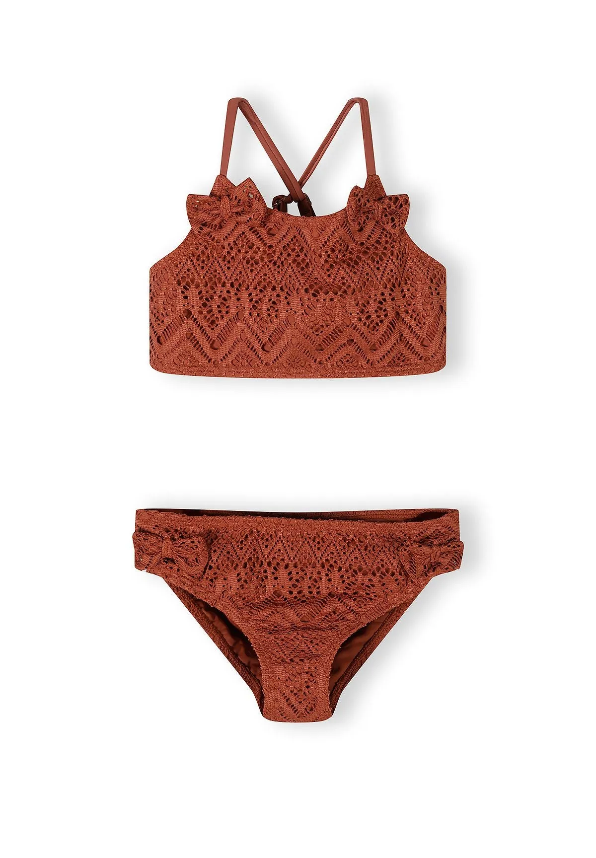 Minoti 42185 bikini pige kobber hæklemønster foret